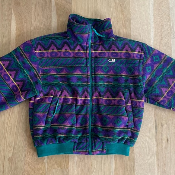 CB Sports 1980’s Vintage Fleece Jacket - Picture 2 of 6